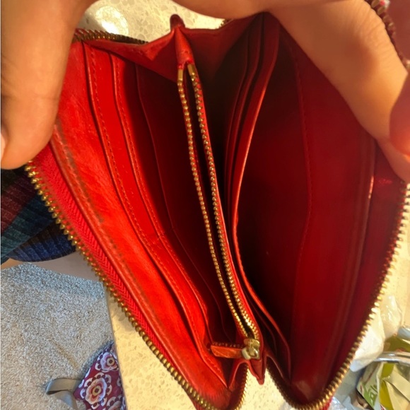 Tory Burch Red-Orange Wallet - Picture 5 of 7